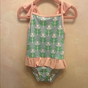 NWT TBBC St Lucia Swimwear with Ruffle Trim